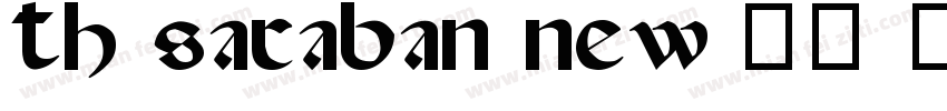 TH SARABAN NEW 16 号字体转换
